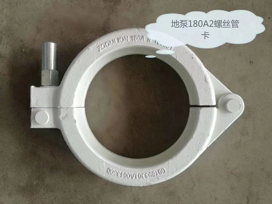 Cor de aço inoxidável do zinco da braçadeira da bomba concreta chapeada para a tubulação
