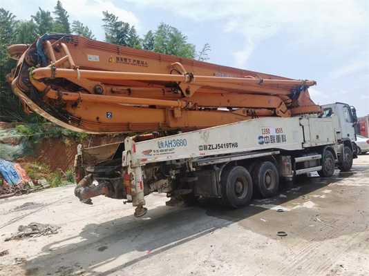 Bomba usada construção do crescimento de Putzmeister da bomba concreta do caminhão com controlo a distância
