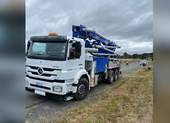 Caminhão articulado 56m superior da bomba concreta do crescimento do tipo HB56K