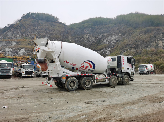 caminhão gêmeo branco do misturador concreto do eixo do ³ 10m para industrial