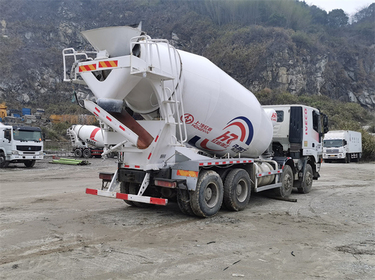 caminhão gêmeo branco do misturador concreto do eixo do ³ 10m para industrial