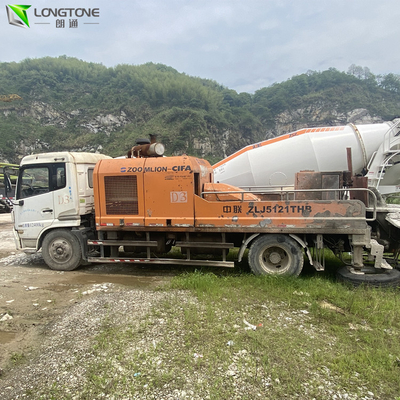 Transporte de alta velocidade a linha concreta usada bombeia a bomba concreta HBT90.18.199RSU da cidade